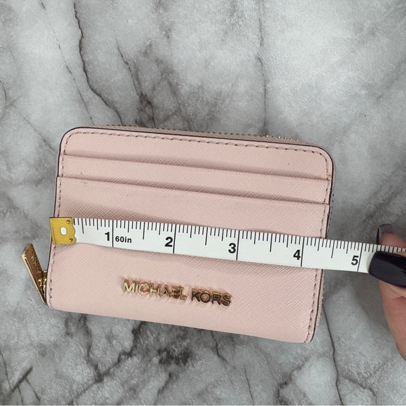 Michael Kors Blush Pink Wallet with Gold Zipper - Picture 9 of 10